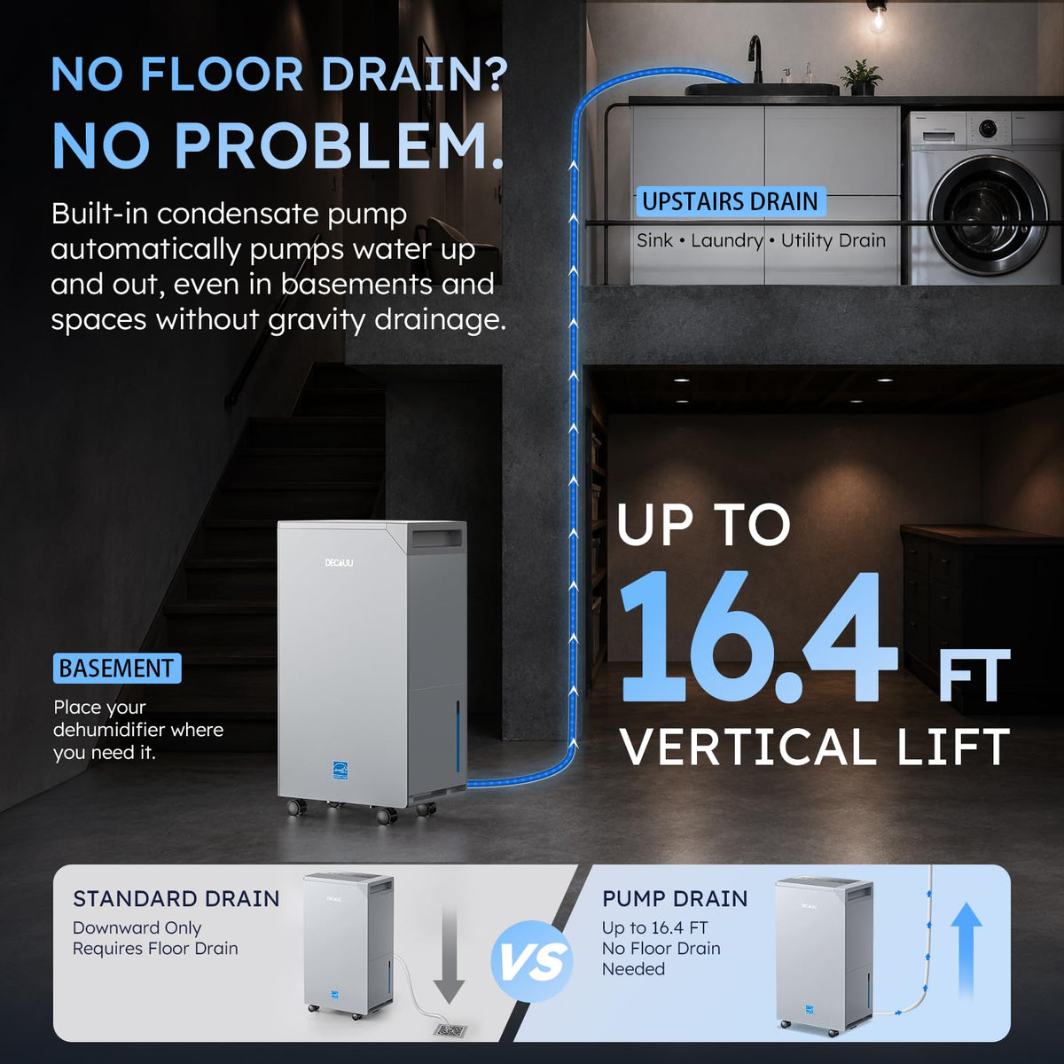 50 Pint Dehumidifier with Pump Z258