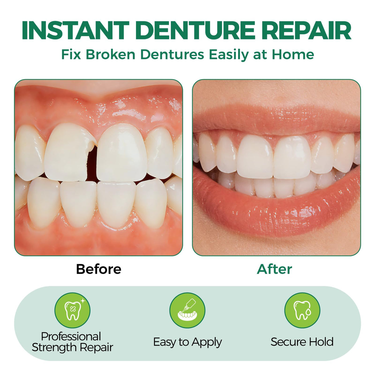 Denture Repair Adhesive Kit 10ML K967