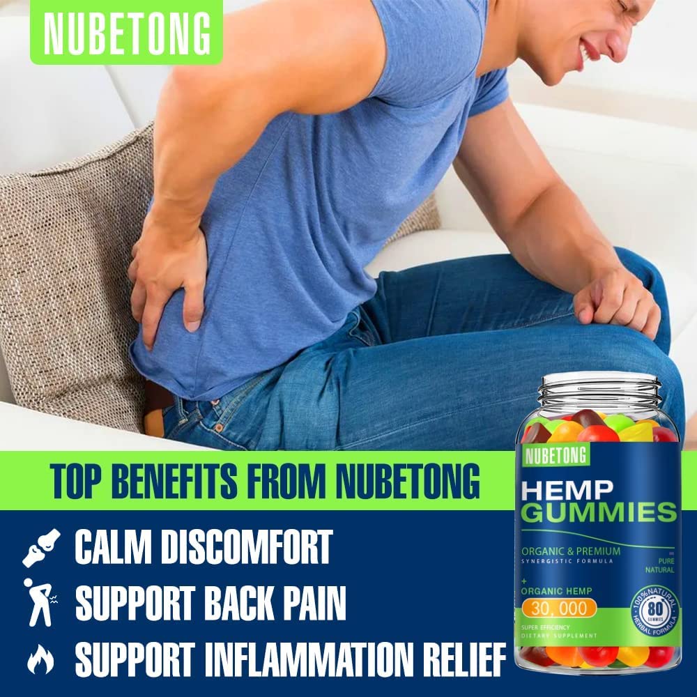 Organic Hemp Gummies Supplement 2 Packs F576310