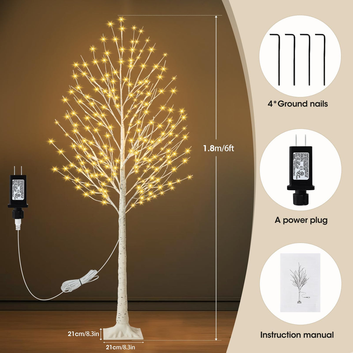 6FT Lighted Tree with 144 LED I2457