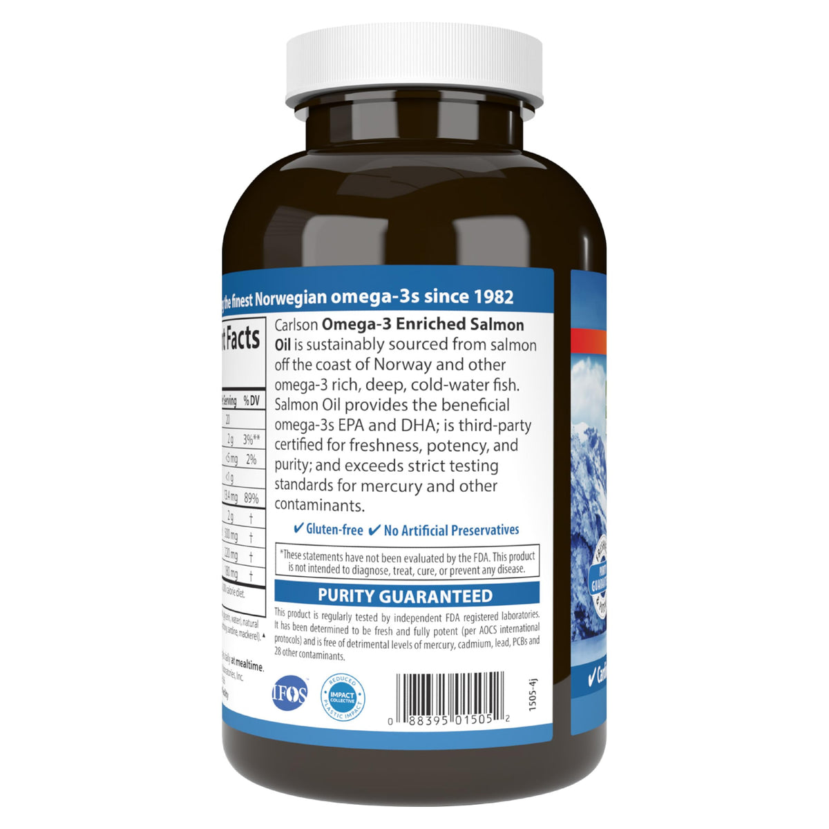Salmon Oil 500 mg Omega-3s 300 Softgels K772726