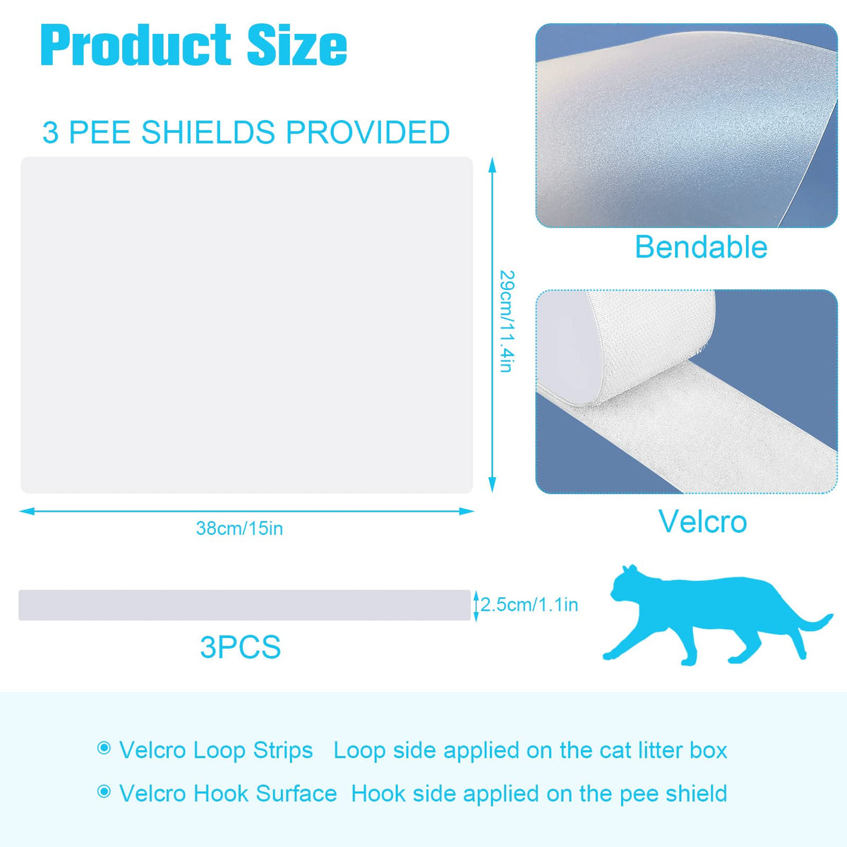 Cat Litter Box Pee Shields M73625