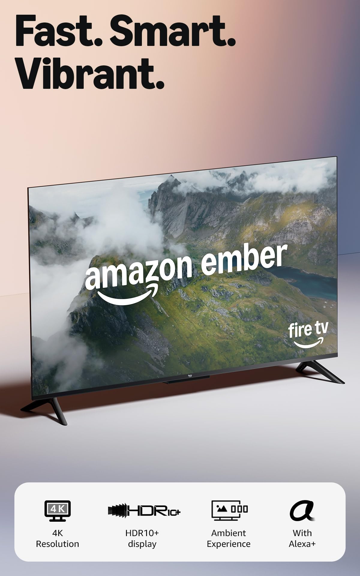 43" 4K Ultra HD Smart TV with Alexa Remote F609