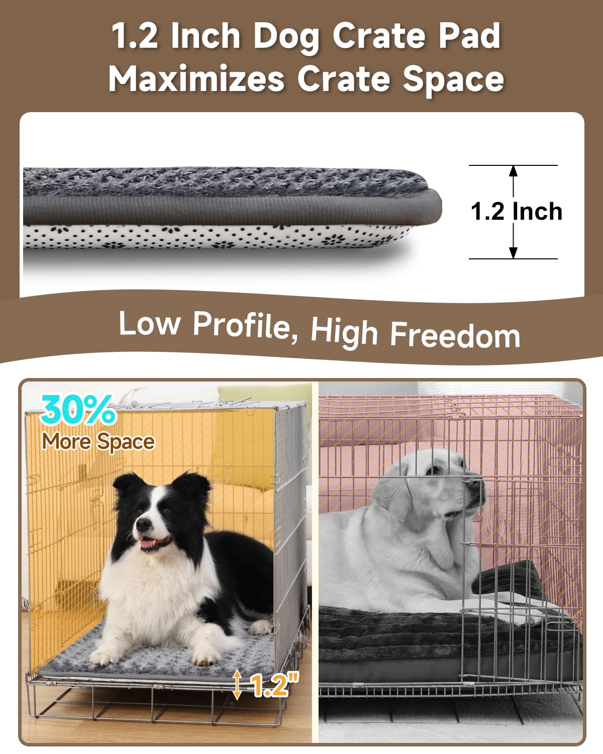 Dark Grey Foam Dog Bed 35x22 I2766