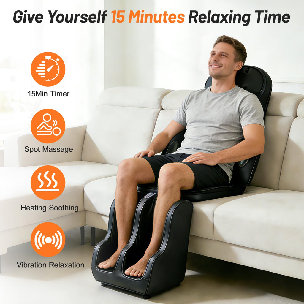 Full Body Massage Chair Pad with Neck Back Foot Shiatsu J9315