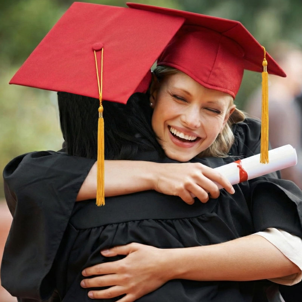 Graduation Cap with Tassel Adjustable Adult Graduation Hat A52577
