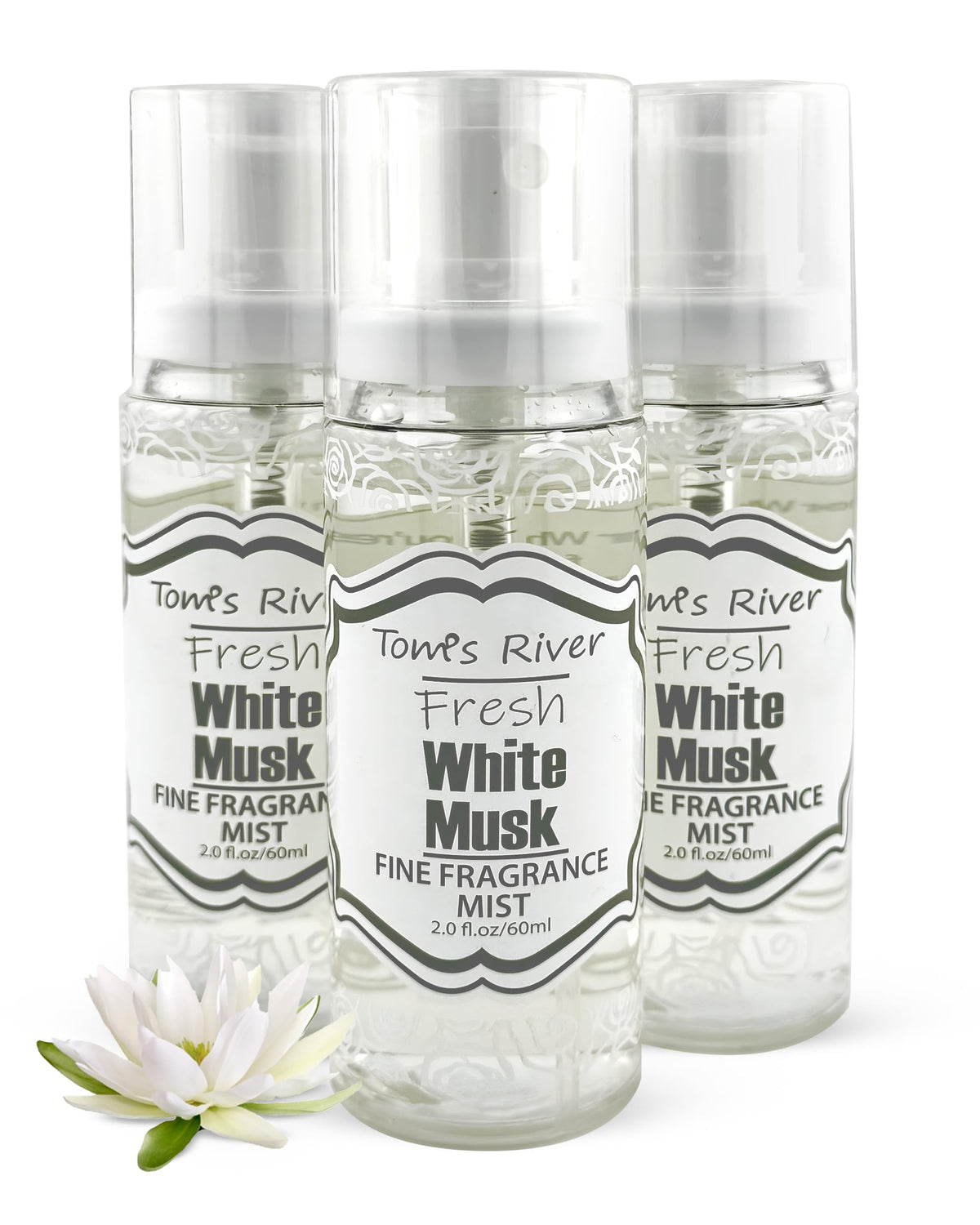 White Musk Scented Body & Hair Mist Pack of 3 2 fl oz O203