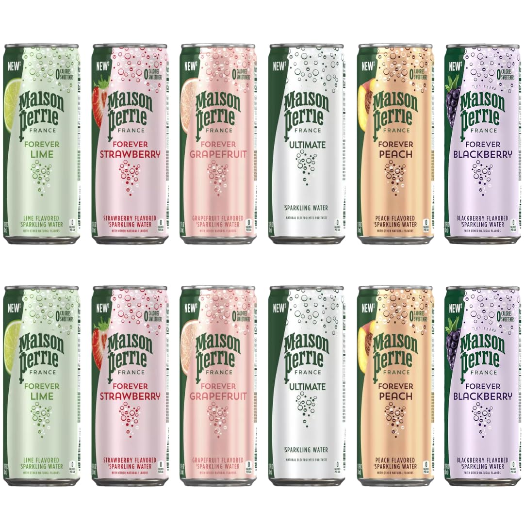 Flavored Carbonated Mineral Water Variety Pack 12 Count A742675