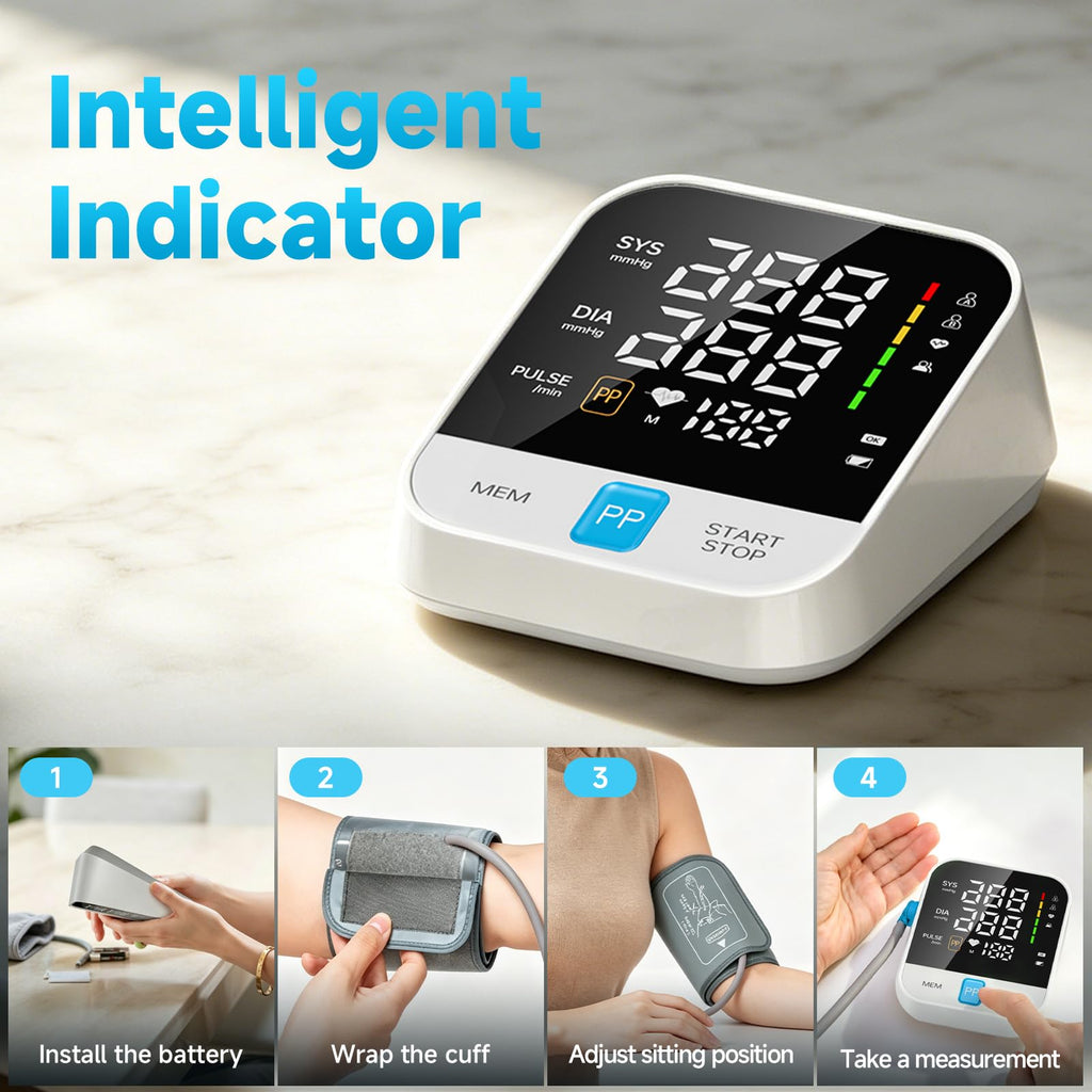 Automatic Upper Arm Blood Pressure Monitor with Large Cuff D123291