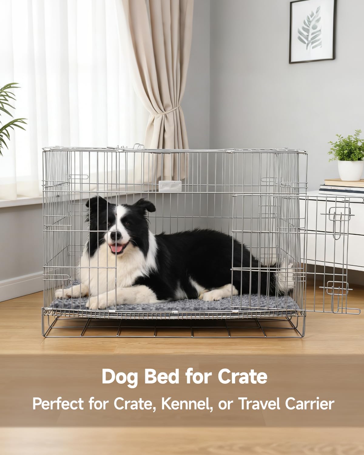 Dark Grey Foam Dog Bed 35x22 I2766