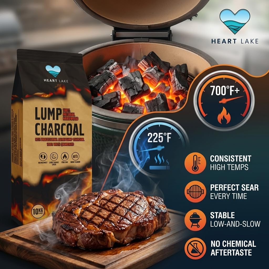 Hardwood Lump Charcoal 18 lb All Natural BBQ Grill Smoker Wood Charcoal F13818
