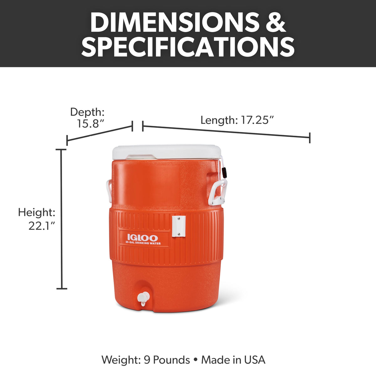 Insulated Beverage Dispenser with Spout N4628