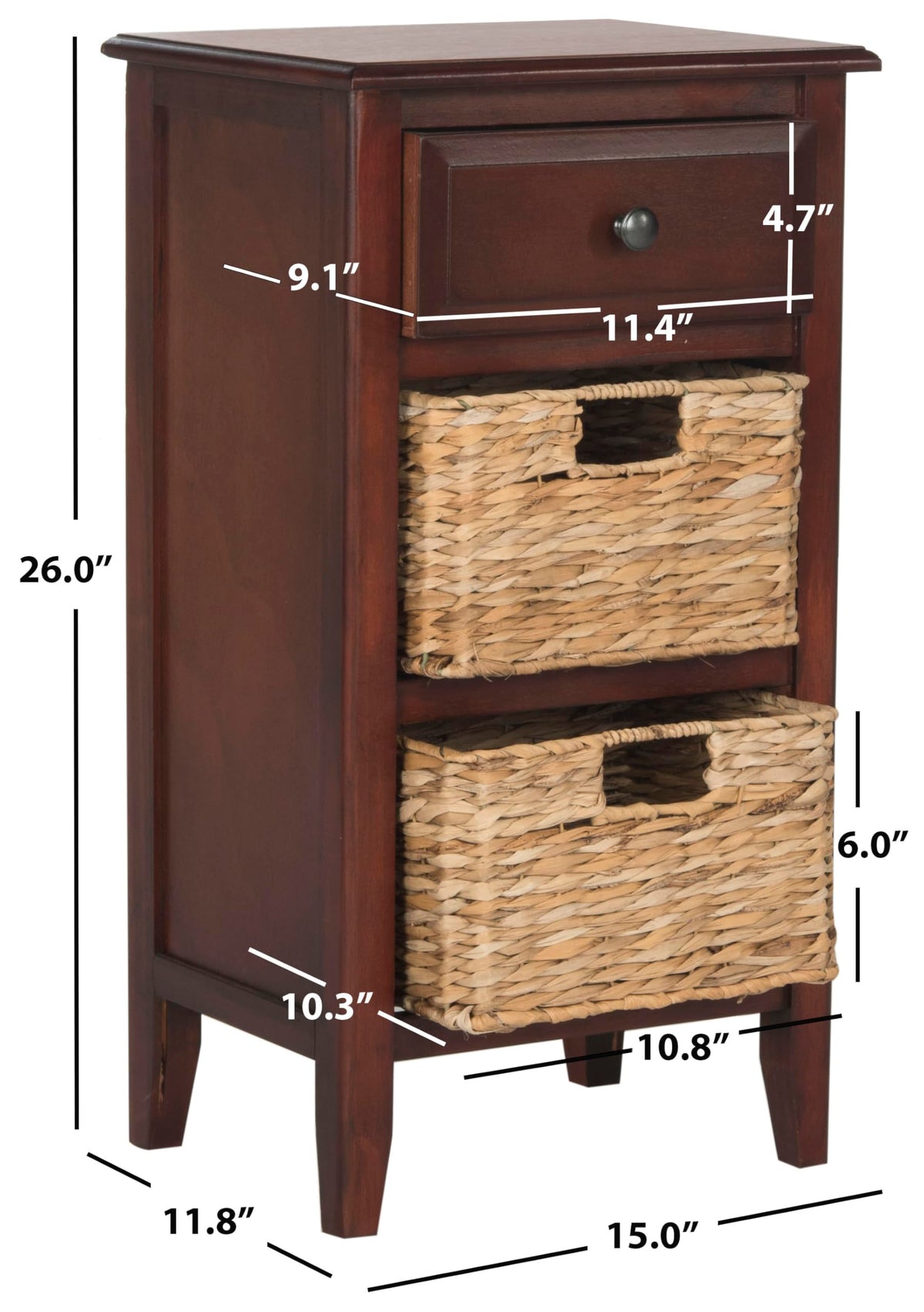 Cherry Wood Side Table J691803
