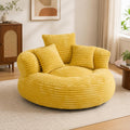 Oversized Mustard Yellow Bean Bag Chair G97245