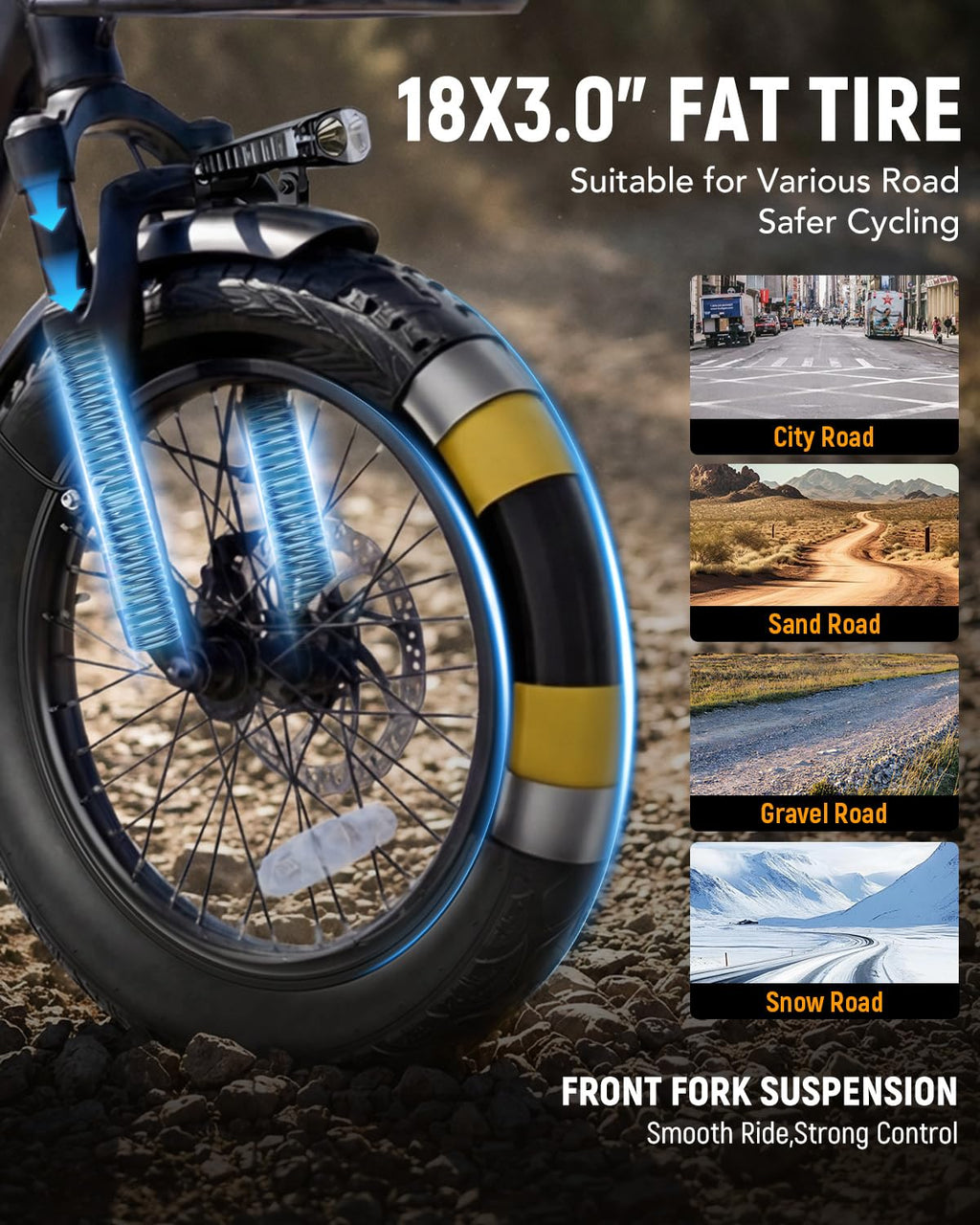 Electric Tricycle for Adults, 18"x3.0" Folding Step-Thru E Trike with 1200W Brushless Motor 48V 499.2Wh Removable Battery Q5131