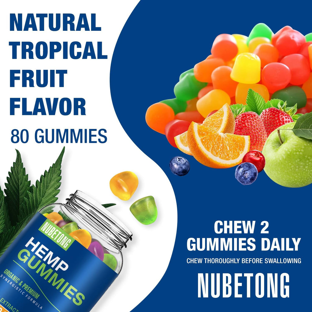 Organic Hemp Gummies Supplement 2 Packs F576310
