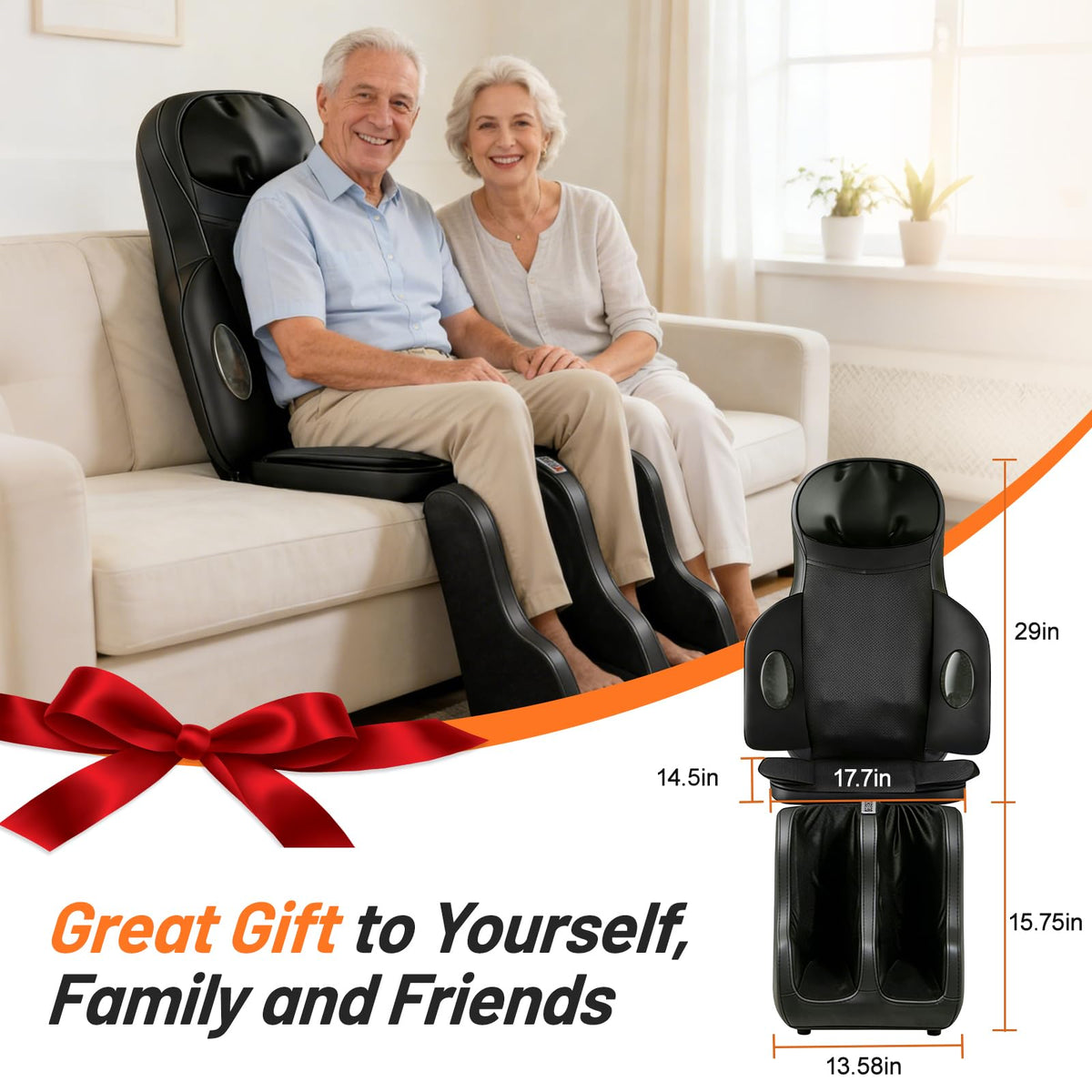 Full Body Massage Chair Pad with Neck Back Foot Shiatsu J9315