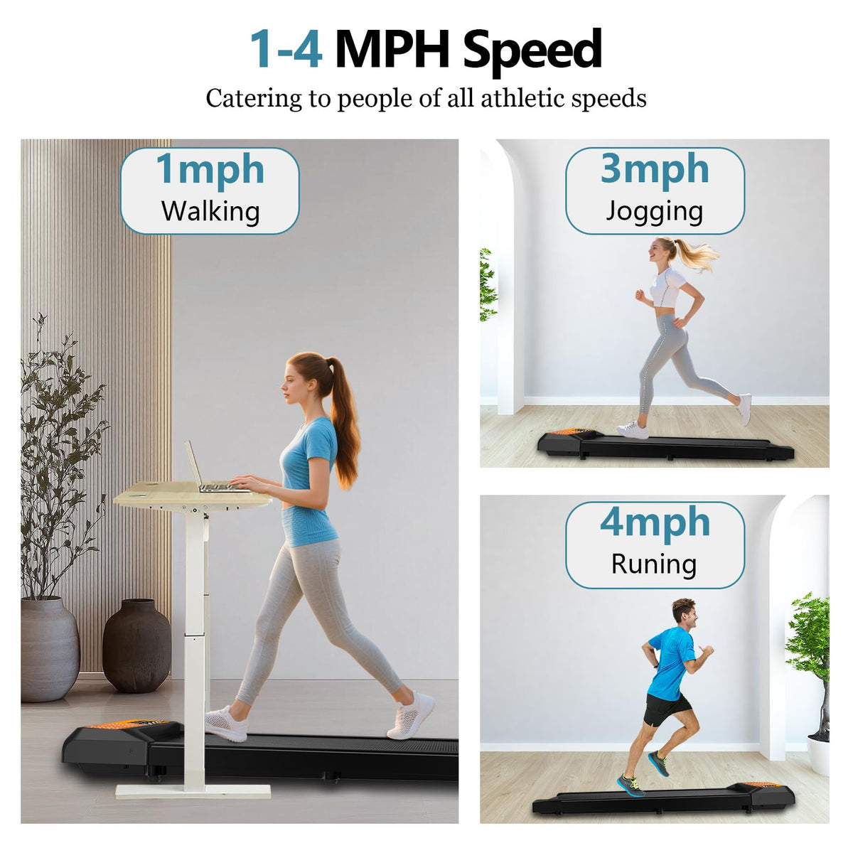 2.5 Hp Incline Walking Pad Treadmill S616818