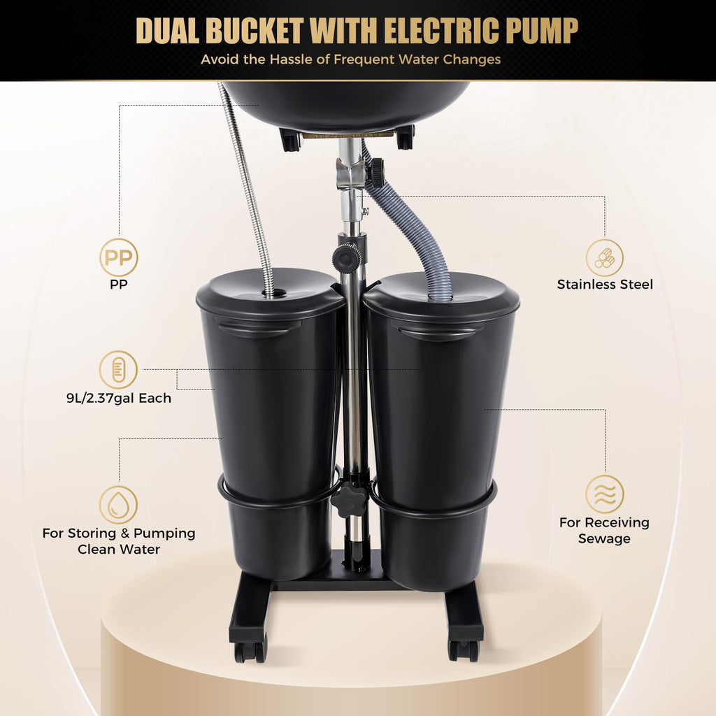Portable Shampoo Bowl with Electric Pump Z3178