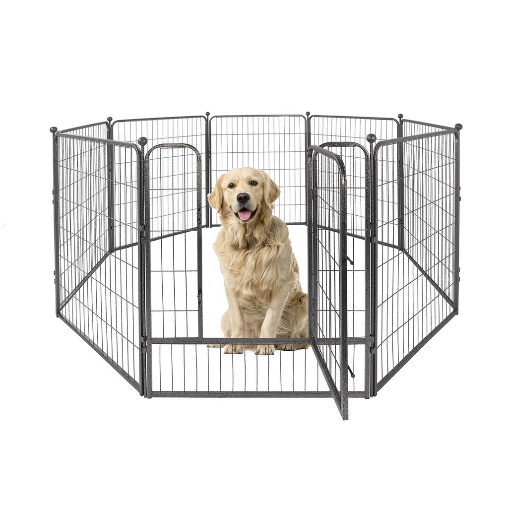 32 Inch Metal Foldable Pet Playpen with Door O3530