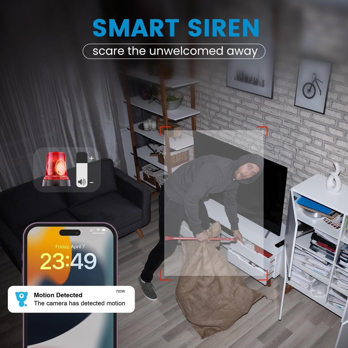 2K Indoor Security Camera with Night Vision F71231