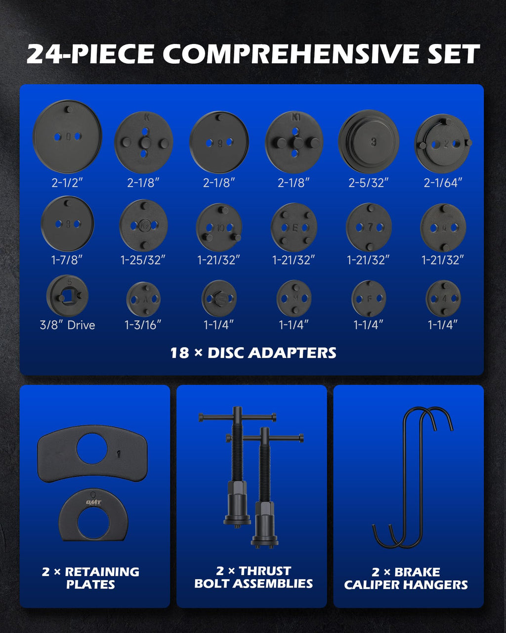 32pc Dual Brake Tool Kit with Caliper Compressor and Drum Brake Set K79707