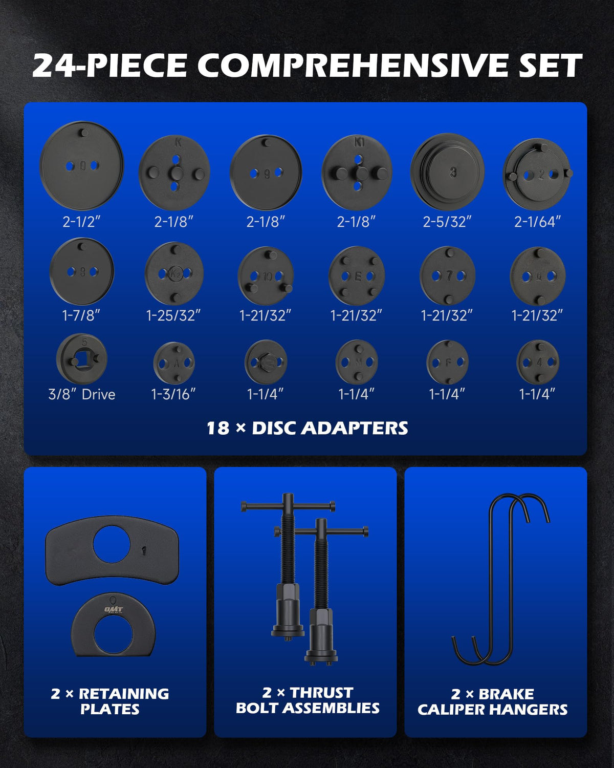 32pc Dual Brake Tool Kit with Caliper Compressor and Drum Brake Set K79707