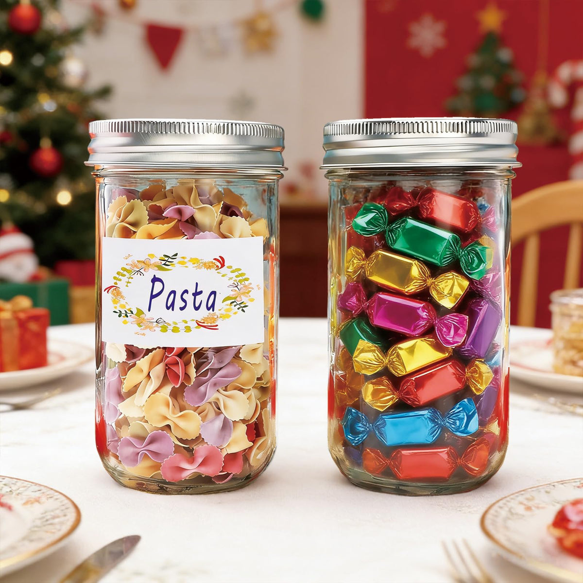 24 Pack 12 oz Mason Jars with Lids V23616