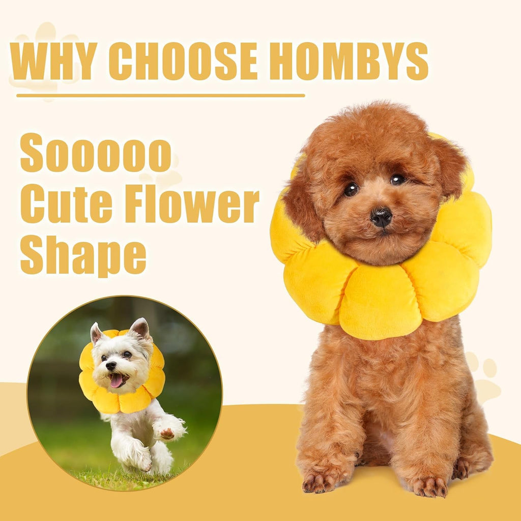 Soft Dog Cone for Dogs and Cats, Adjustable Dog Collar Alternative E742282