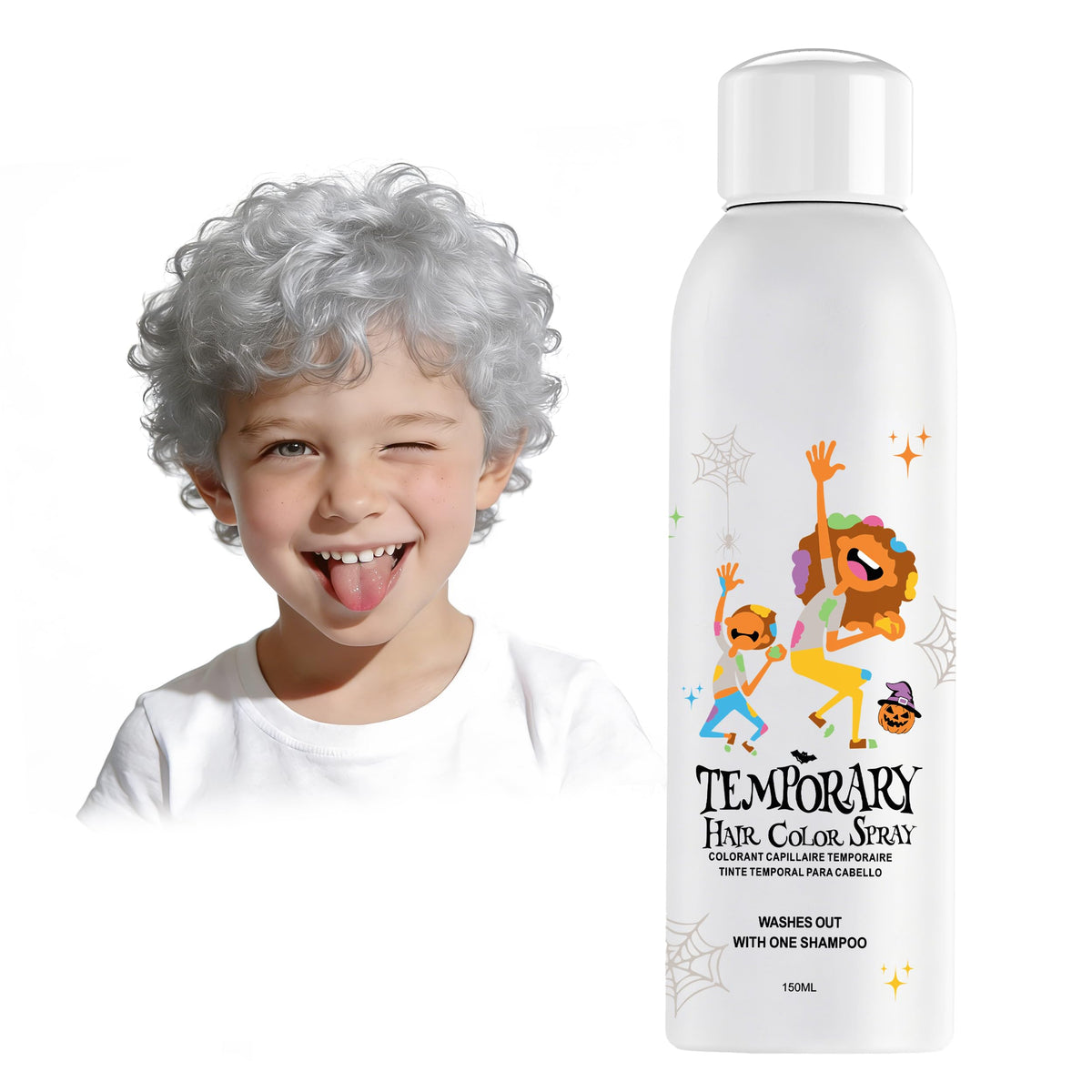 White Temporary Hair Color Spray 150ml G569
