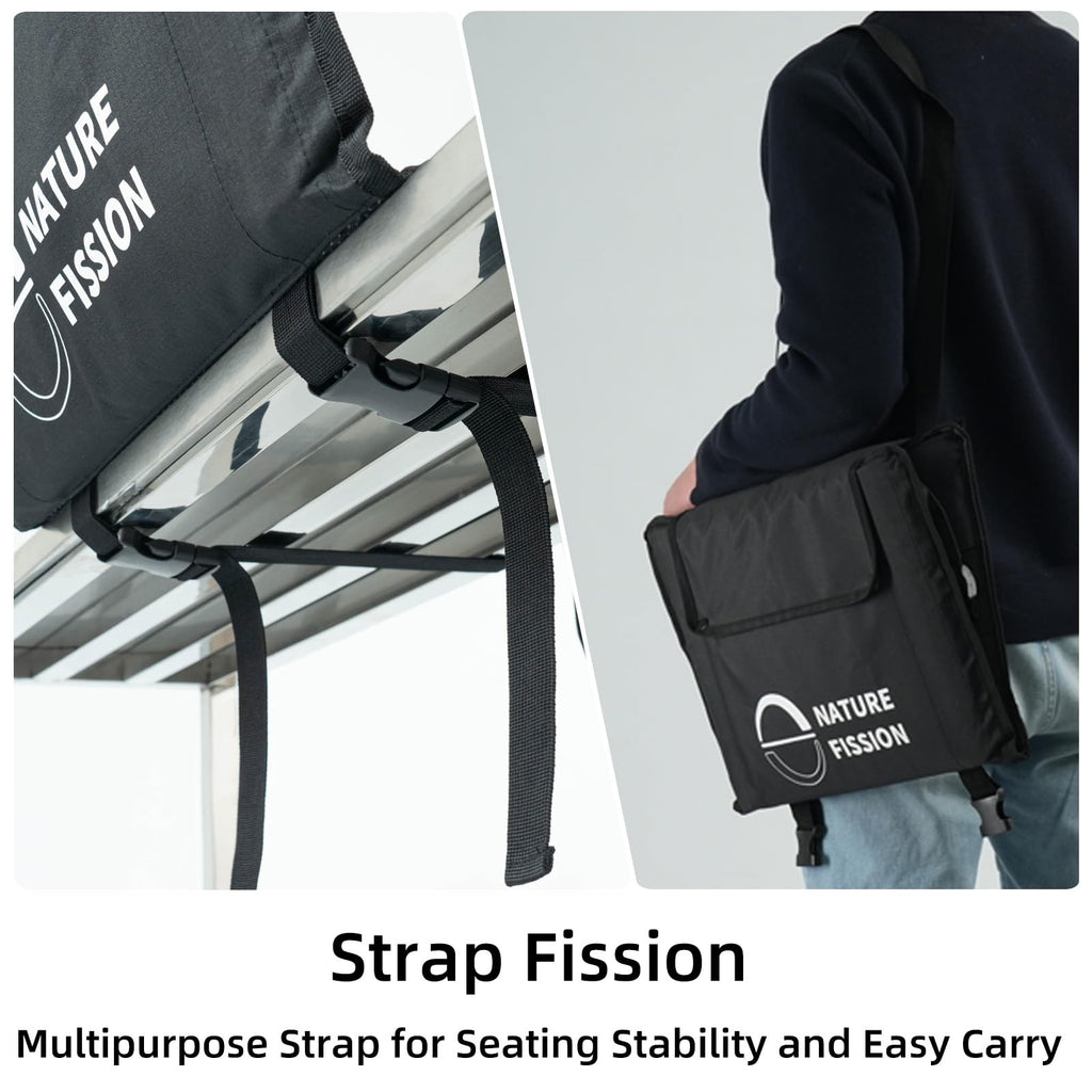 Foldable Portable Stadium Seat with Back and Lumbar Support X96554