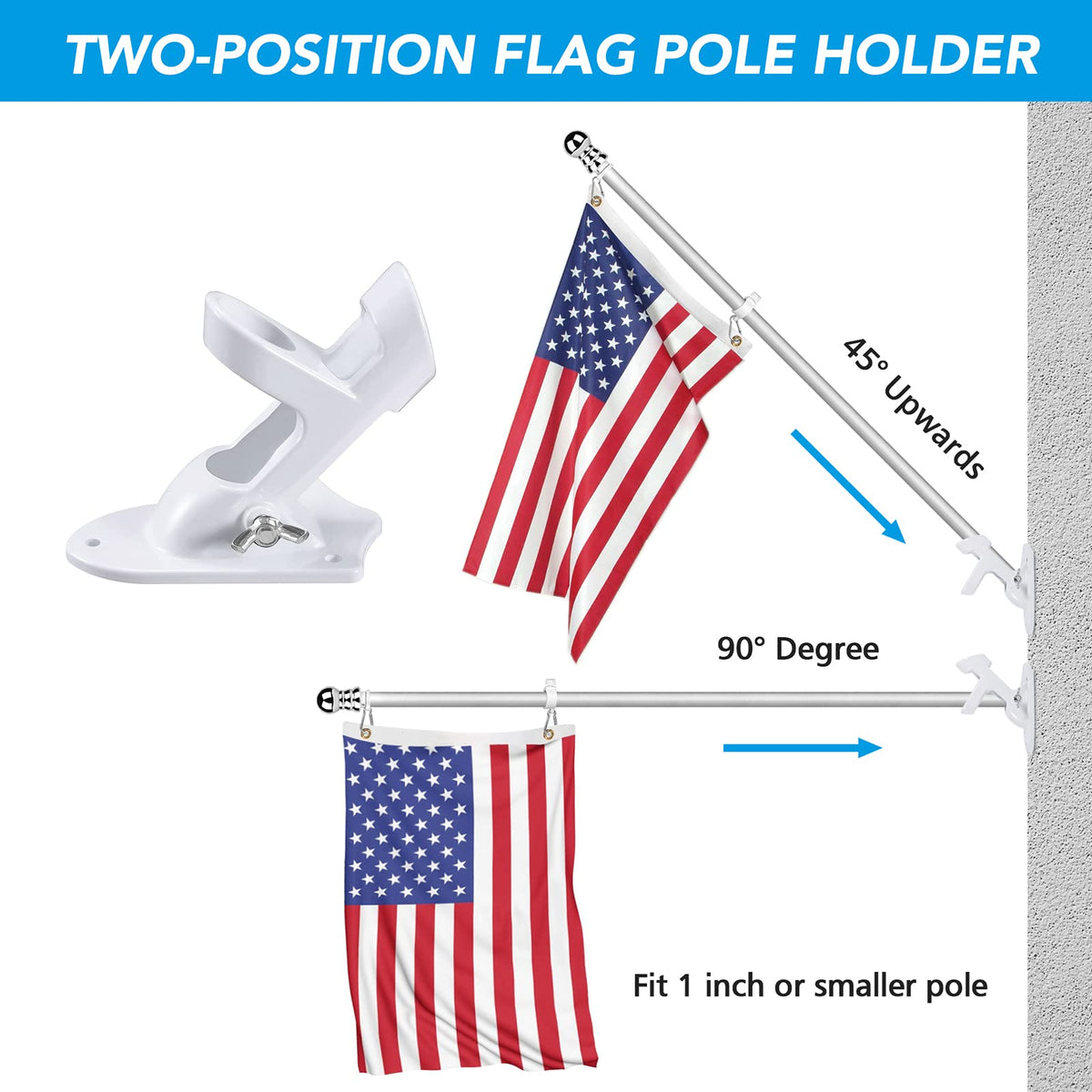 Heavy Duty Aluminum Flag Pole Holder P86198