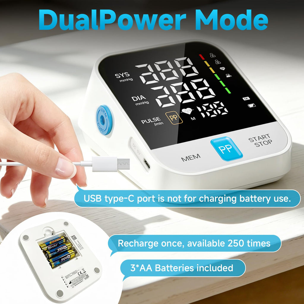 Automatic Upper Arm Blood Pressure Monitor with Large Cuff D123291