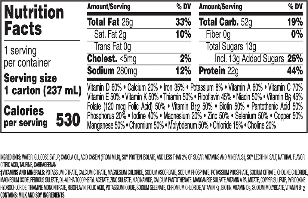 Very High Calorie Nutritional Drink Variety Pack, 12 Count L325