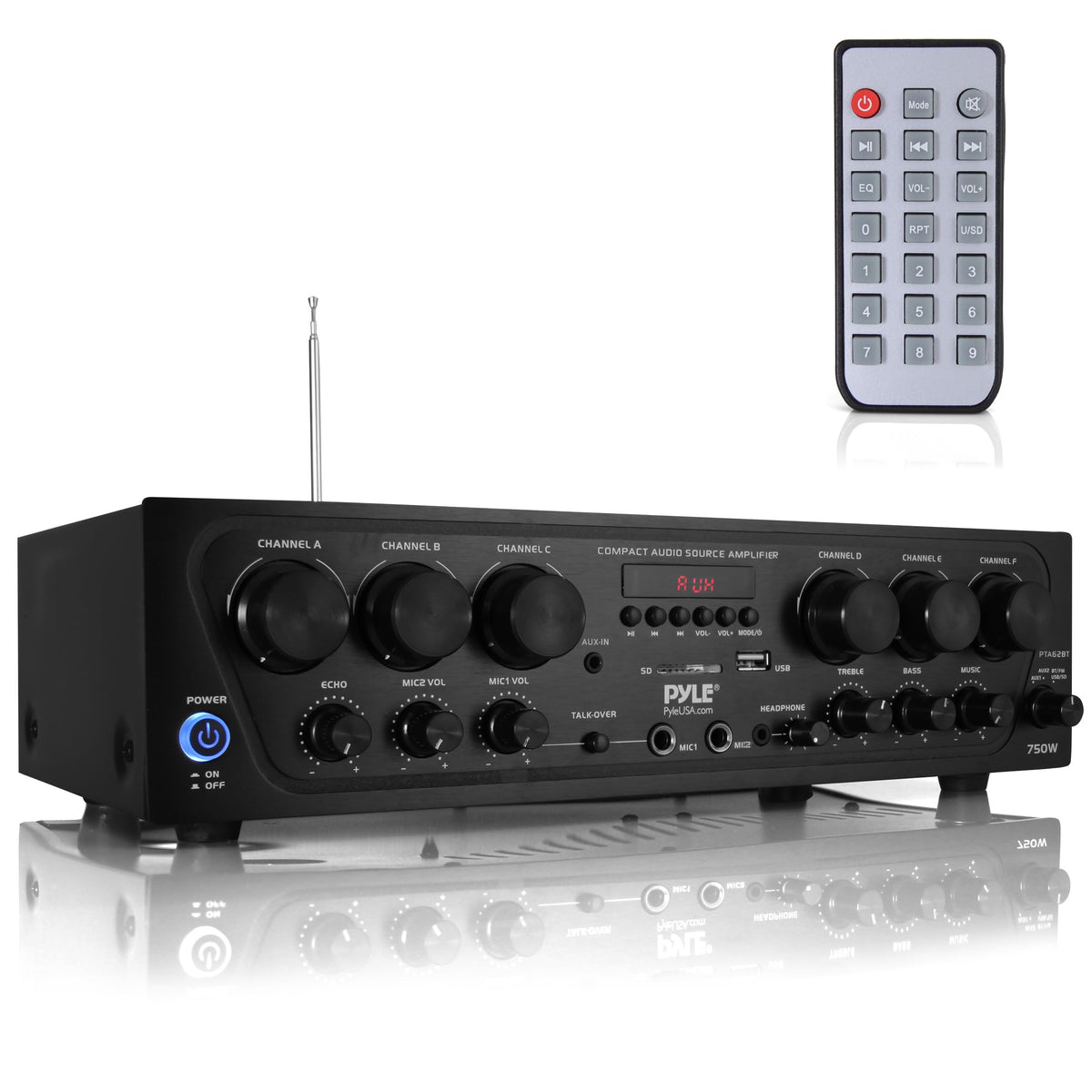 Wireless Bluetooth 6 Channel 750W Karaoke Amplifier R307104