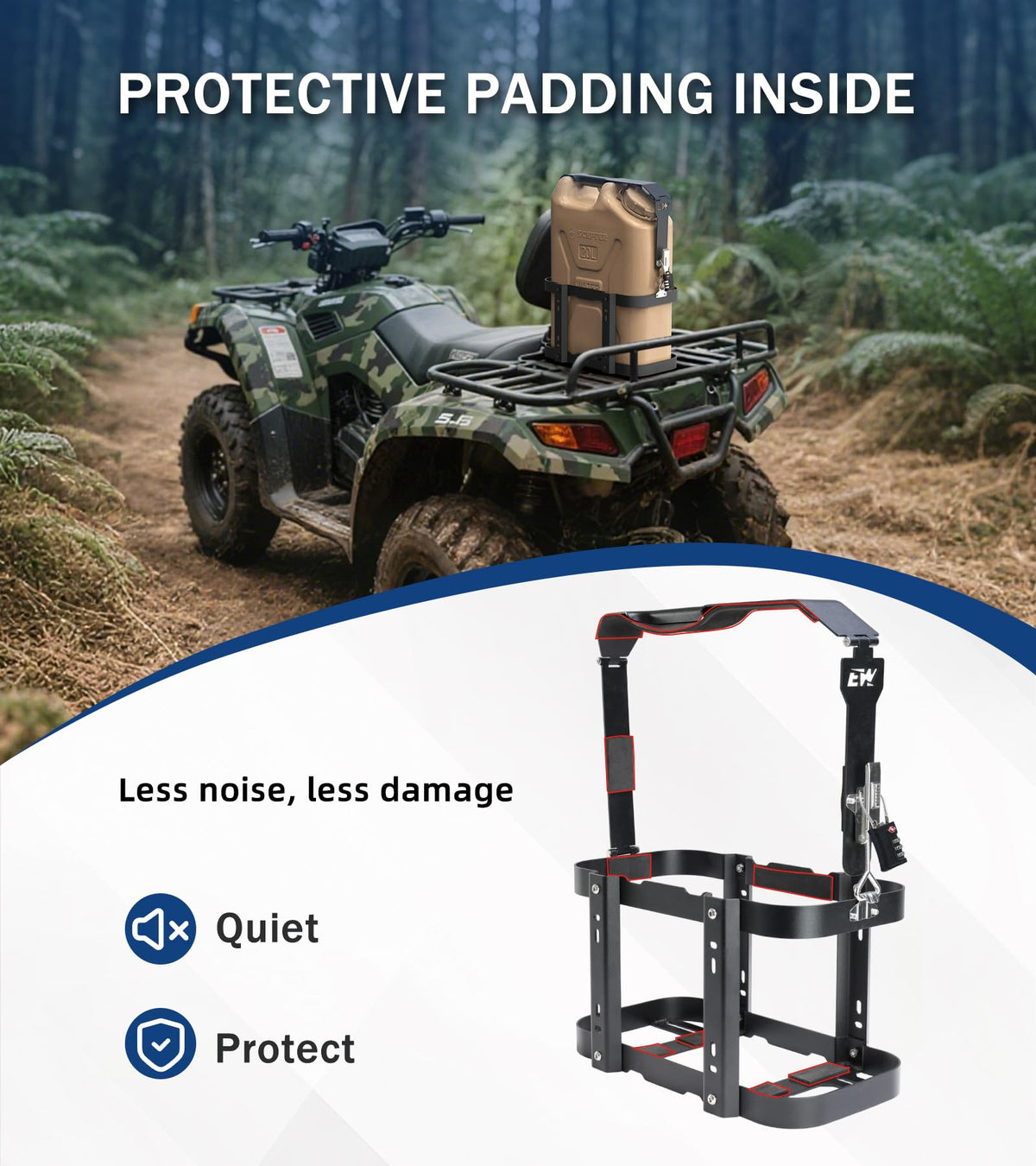 5 Gallon Water Container Mount Holder with Combination Lock B128500