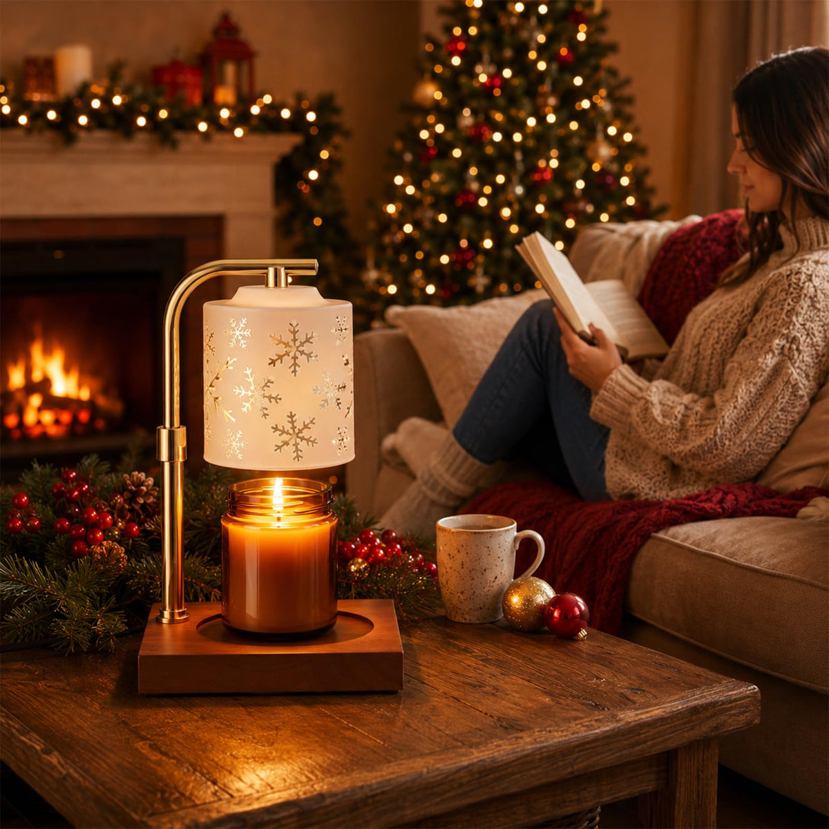 Christmas Candle Warmer Lamp with Timer Z624