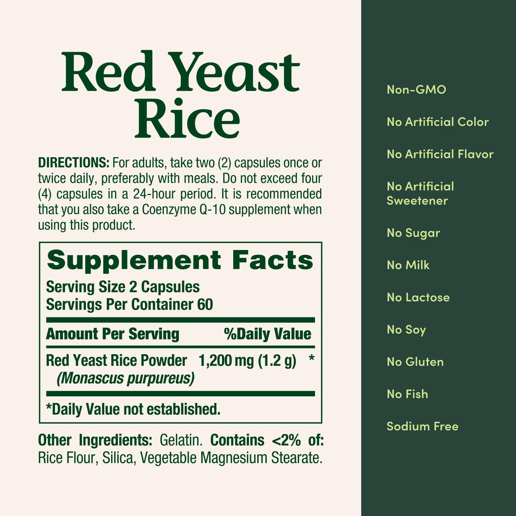 Red Yeast Rice Herbal Supplement R240535