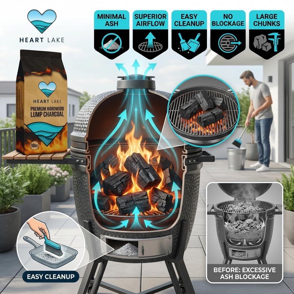 Hardwood Lump Charcoal 18 lb All Natural BBQ Grill Smoker Wood Charcoal F13818