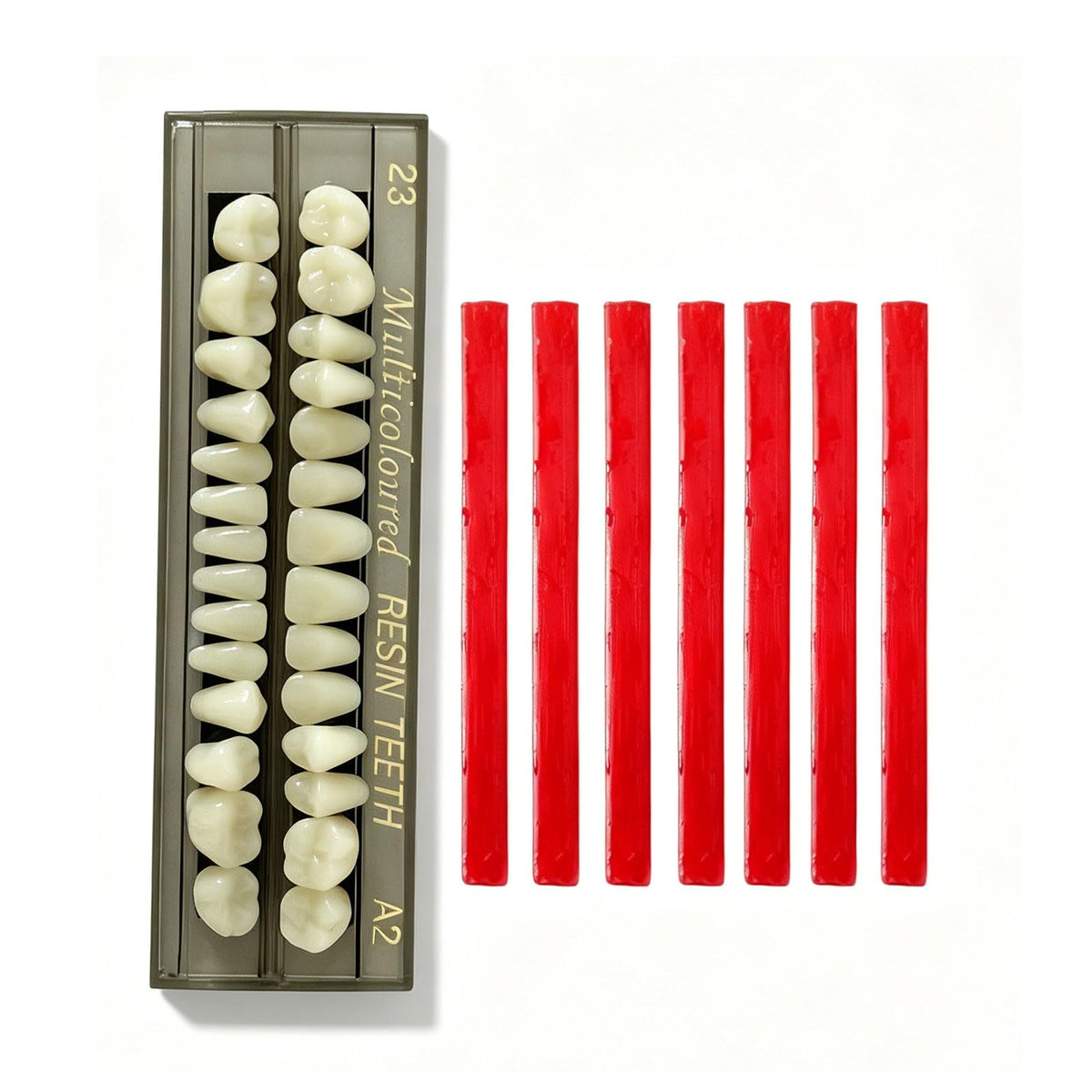 28 Pcs False Teeth Dentures Repair Kit Z52390