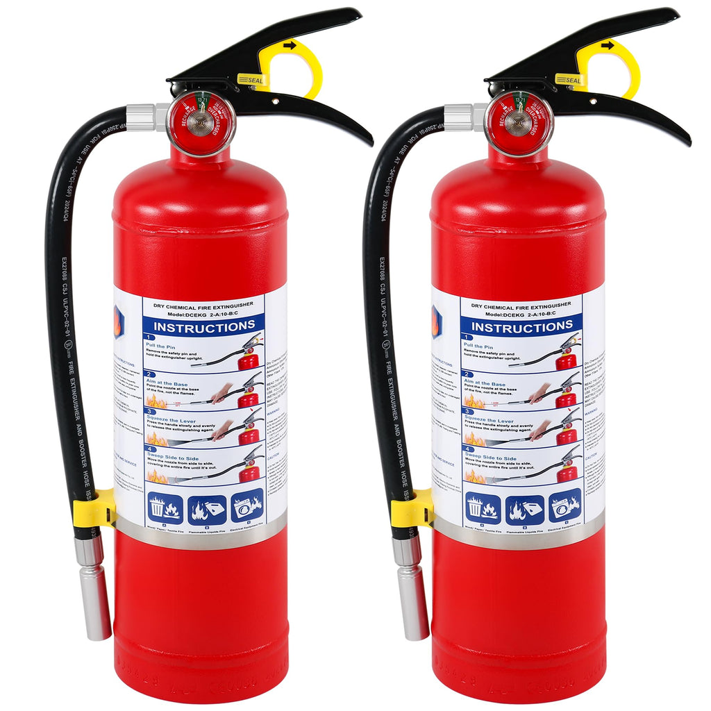 2-Pack 5 lb ABC Dry Chemical Fire Extinguishers W284293