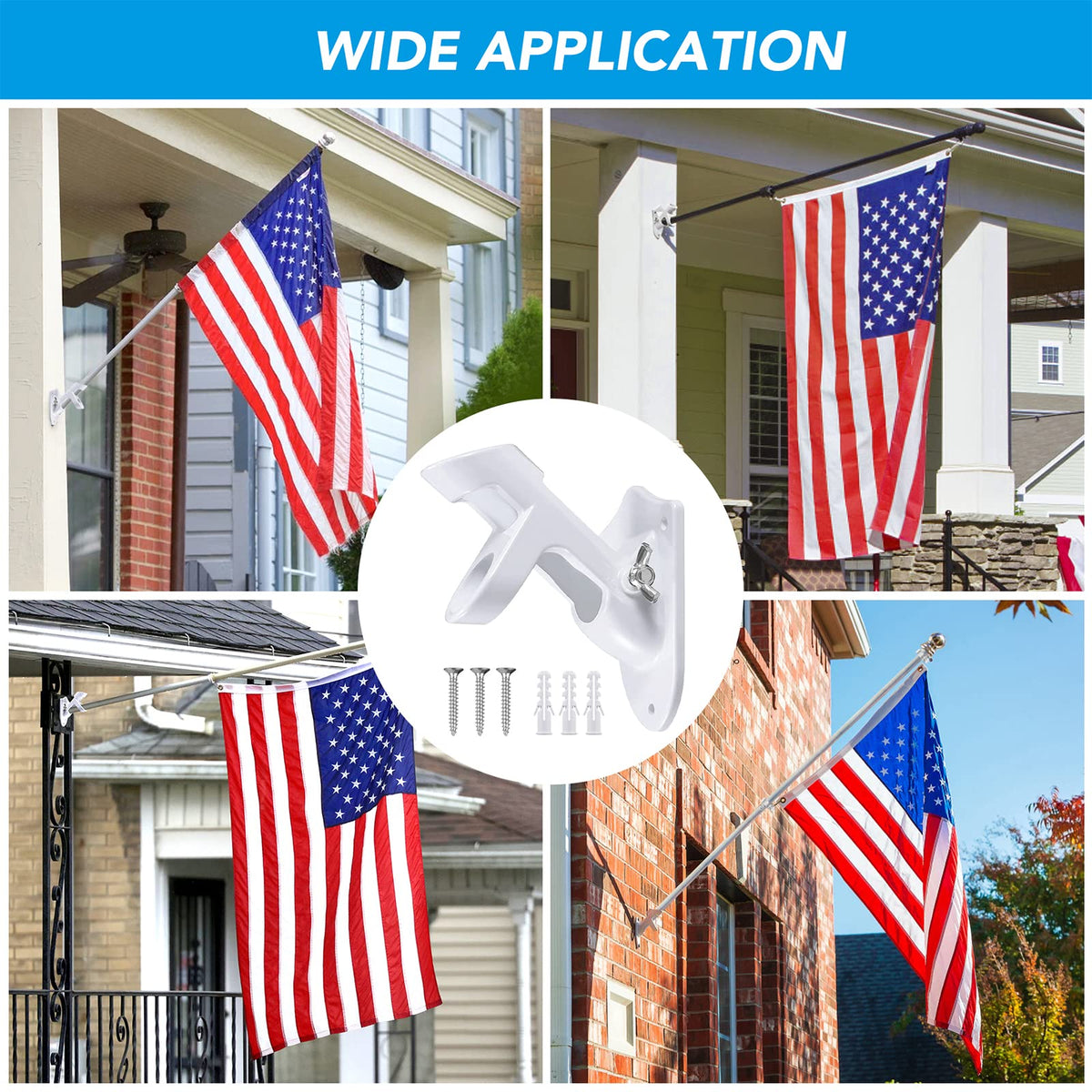 Heavy Duty Aluminum Flag Pole Holder P86198