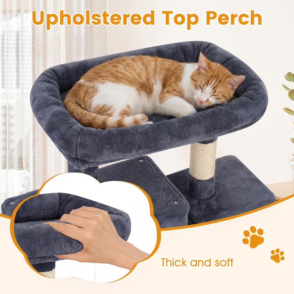 70-inch Multi-Level Cat Tree with Condos and Hammock U263