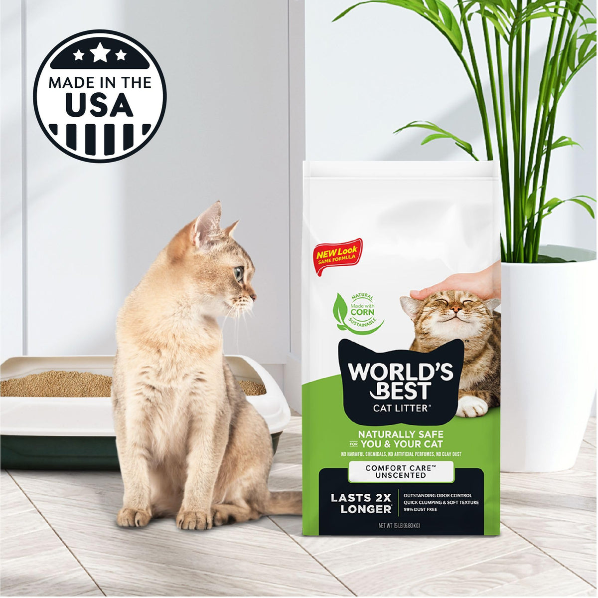 Unscented Odor Control 15 lb Cat Litter X558
