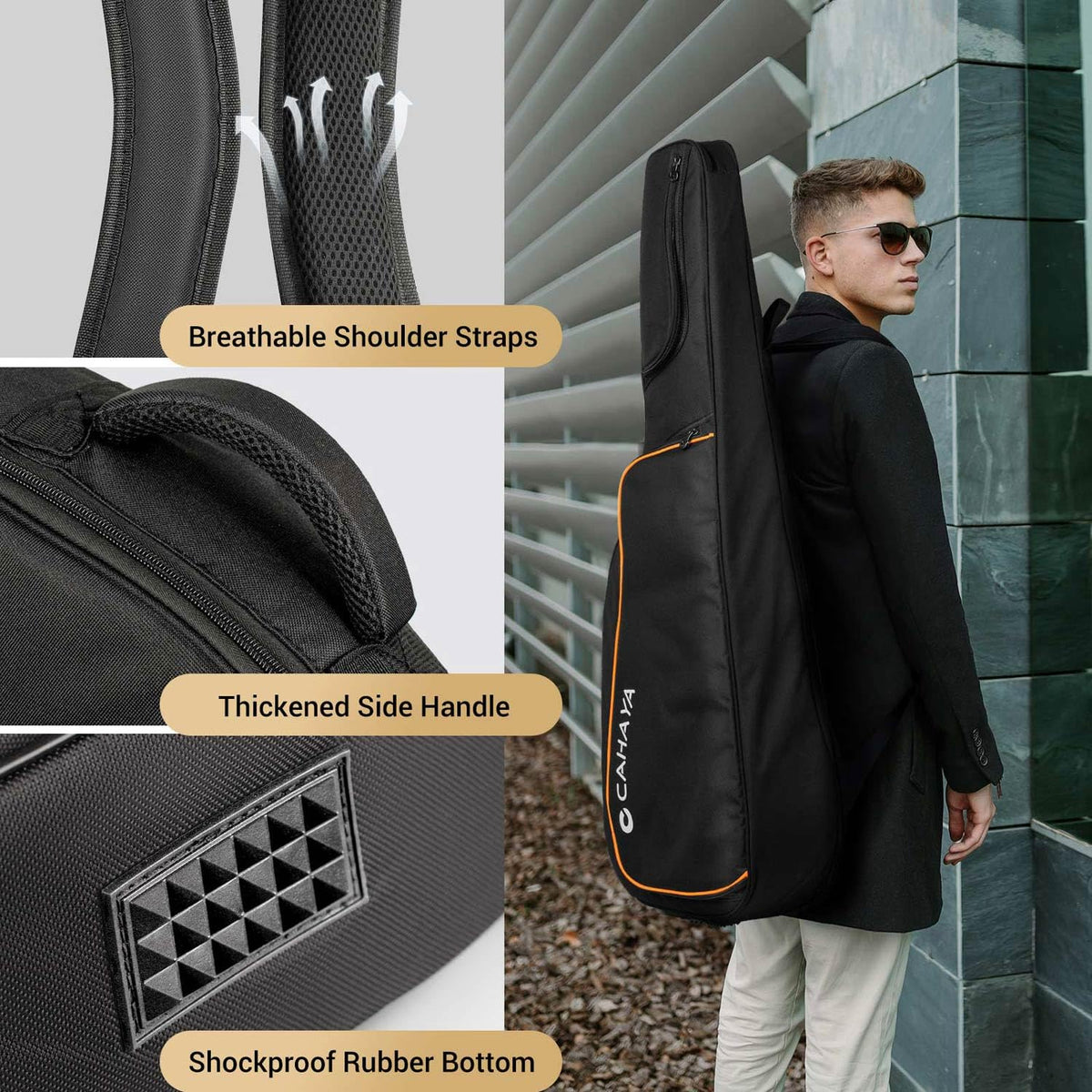 42 43 44In 0.5In Thick Padding Acoustic Guitar Bag M719741