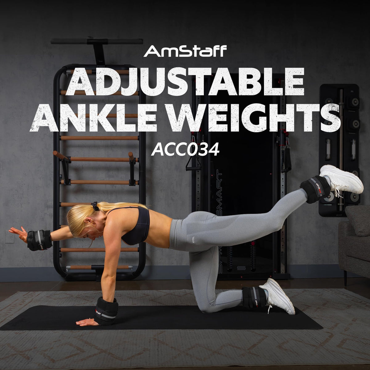 Adjustable Ankle Weights 1 Pair 10 lbs Set Y12795