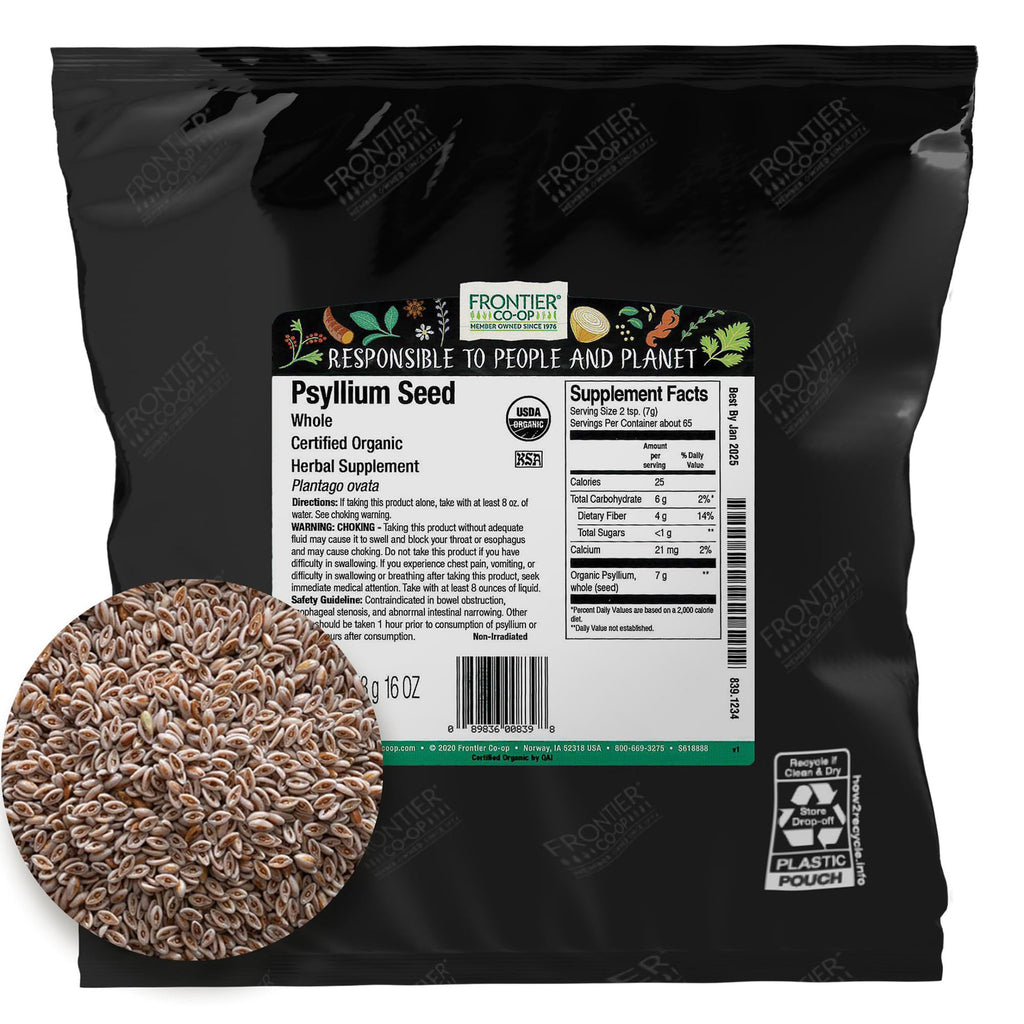 Organic Whole Psyllium Seed 1lb T93915
