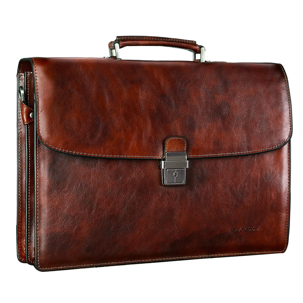Full Grain Leather Briefcase A1962