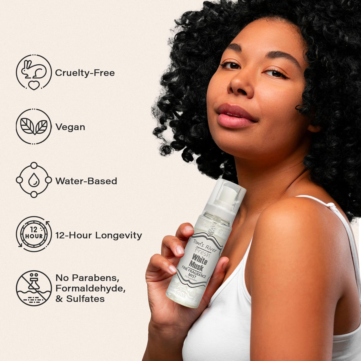 White Musk Scented Body & Hair Mist Pack of 3 2 fl oz O203