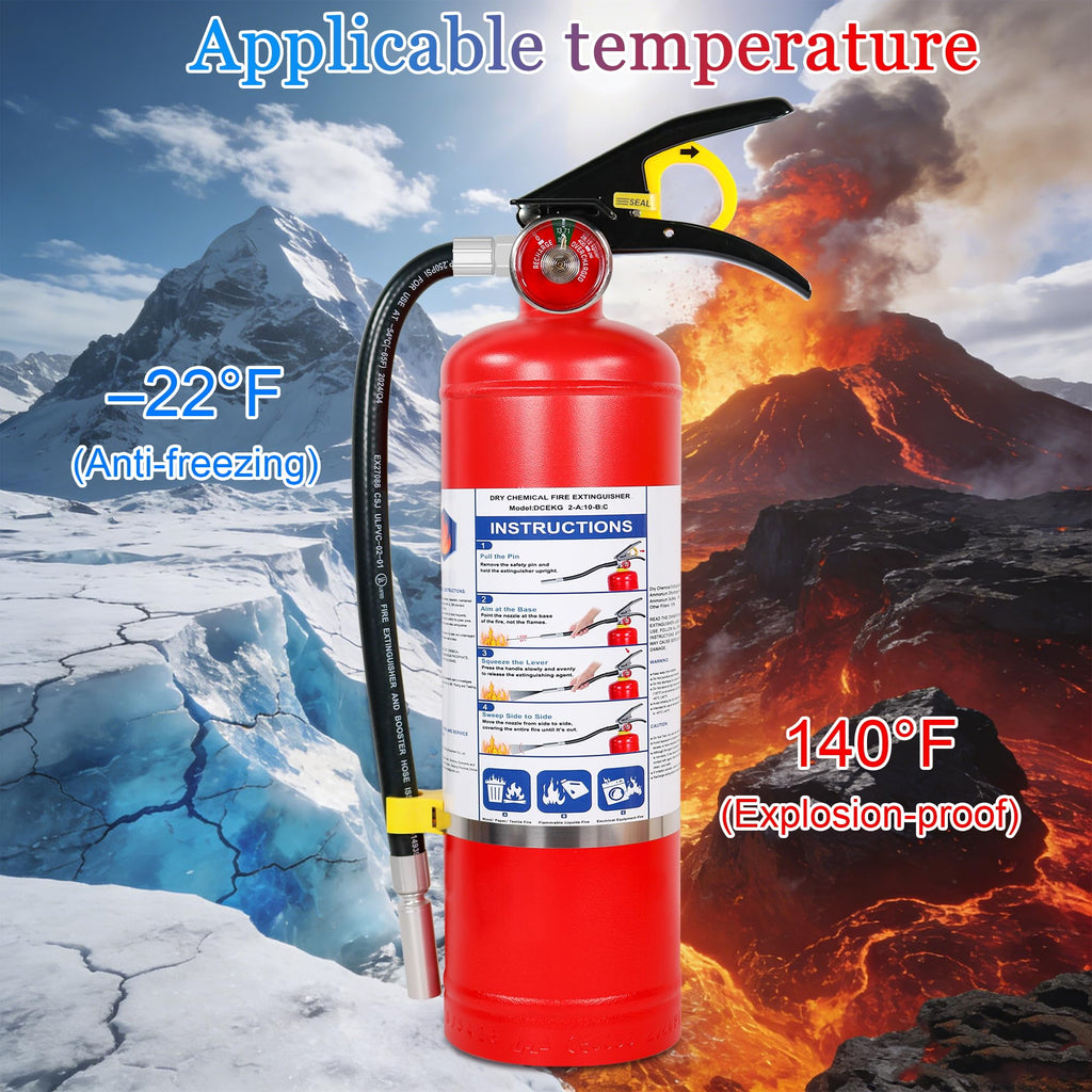 2-Pack 5 lb ABC Dry Chemical Fire Extinguishers W284293